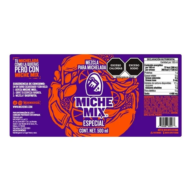 Mezcla Micheladas Mix, 500ml
