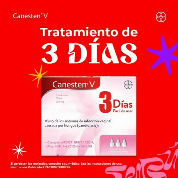 Óvulos Canesten V Óvulos 3 días