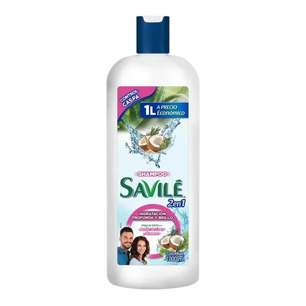 Shampoo Savilé Control Caspa Coco y Romero 1000 ml
