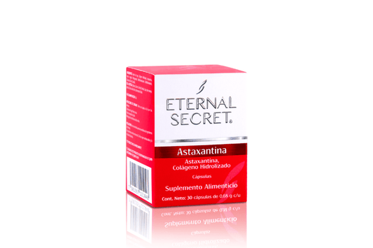 Eternal Secret Astaxantina Colágeno Hidrolizado, 30 cap
