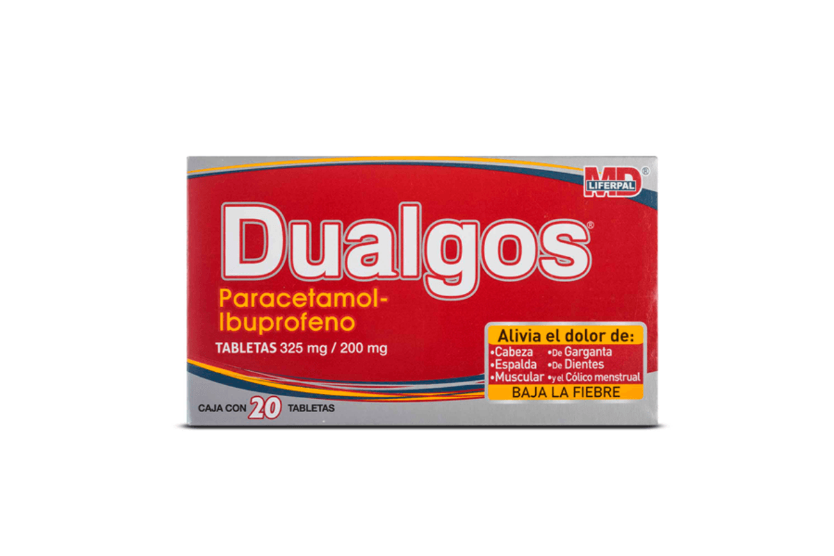 Paracetamol & Ibuprofen 325mg, 20 tablet