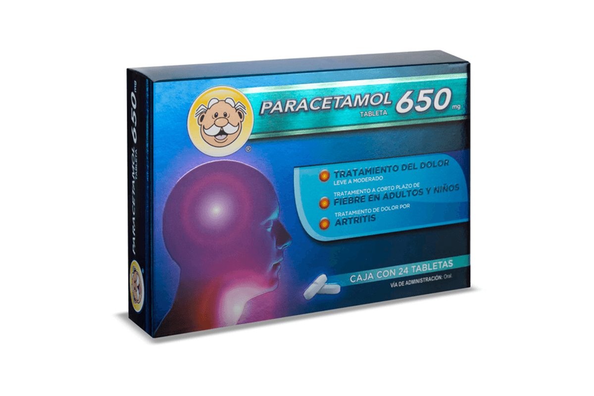 Paracetamol 650mg, 24 tablets