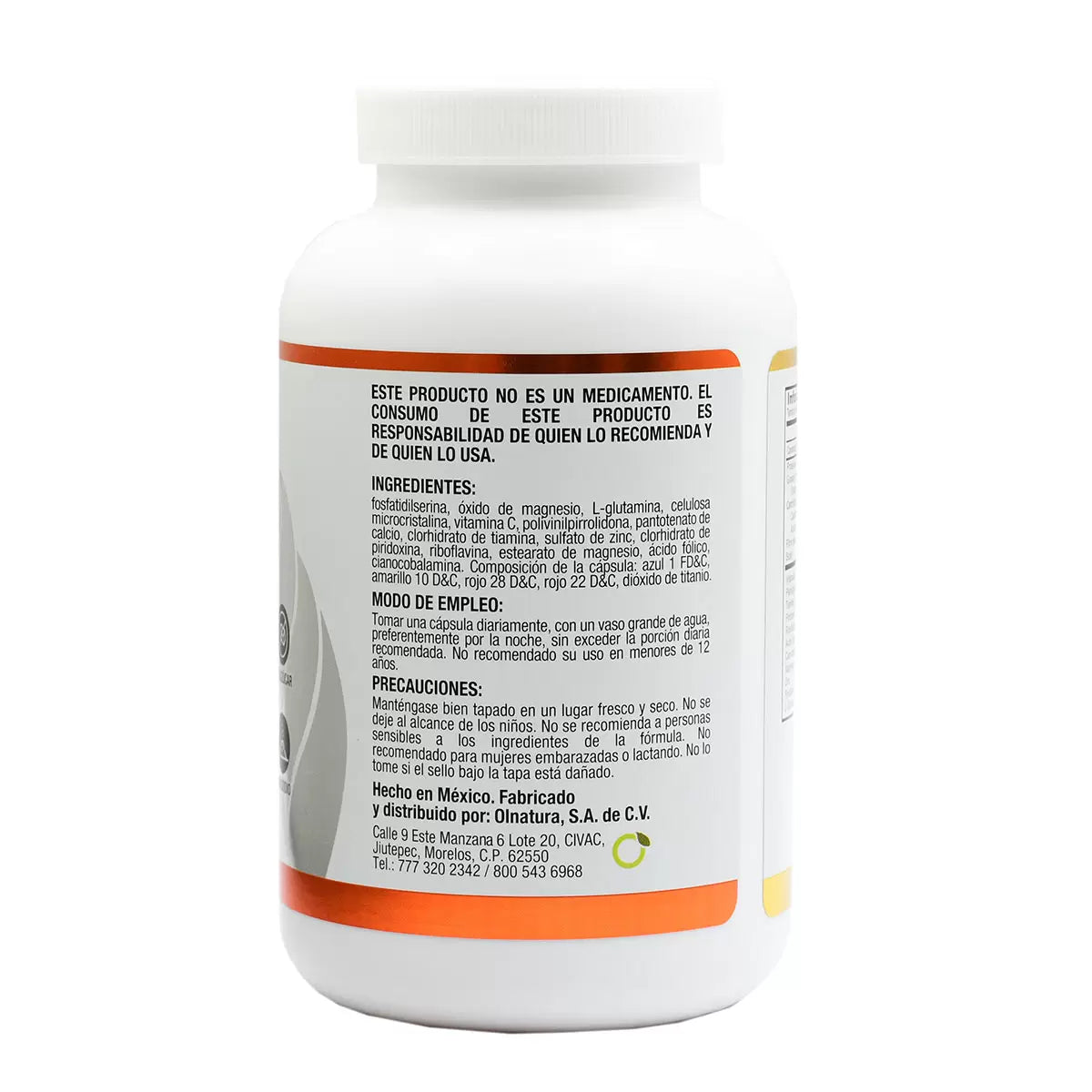Just OlFocus Glutamina Fosfatidilserina 7 Vitaminas Zinc + Magnesio - 90 Capsules