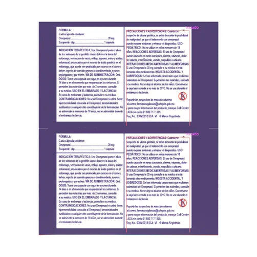 Genoprazol Gastritis, 20 mg 2 Pack, 14 Caps