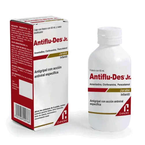 Antiflu-Des Jr, Antigripal Infantil, Solución 60 ml.