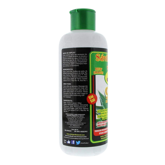 Shampoo Chil's con Sábila, Romero & Chile, 650 ml.