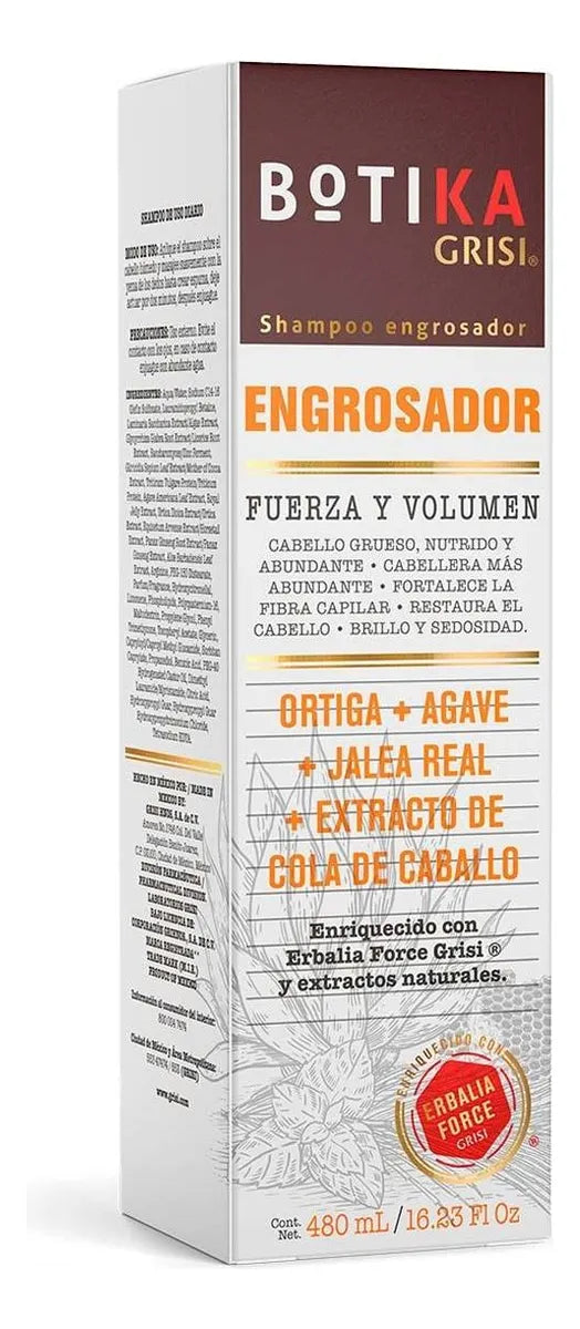 Grisi Botika Fuerza y Volumen Thickening Shampoo | Champú Engrosador, 480 ml