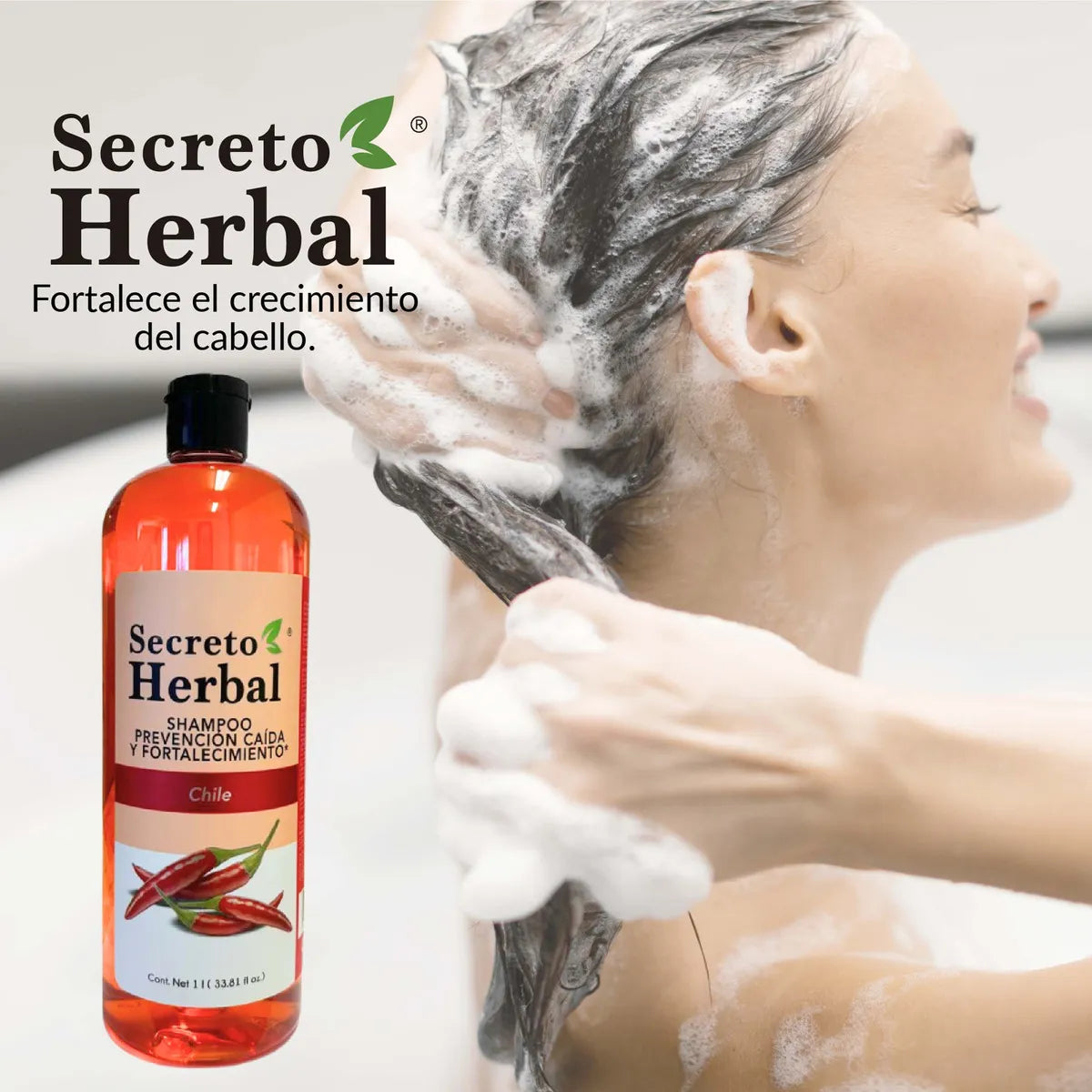 Shampoo Secreto Herbal Anticaída Y Fortalecimiento Chile 1 L