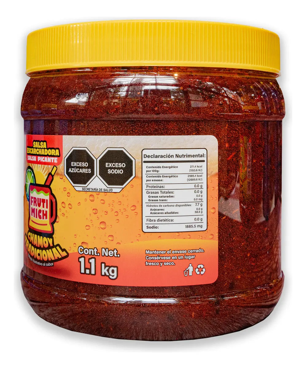 Frutimich Chamoy Tradicional Michelada Rim Paste | Escarchador de Tradicional, 1.1 kg