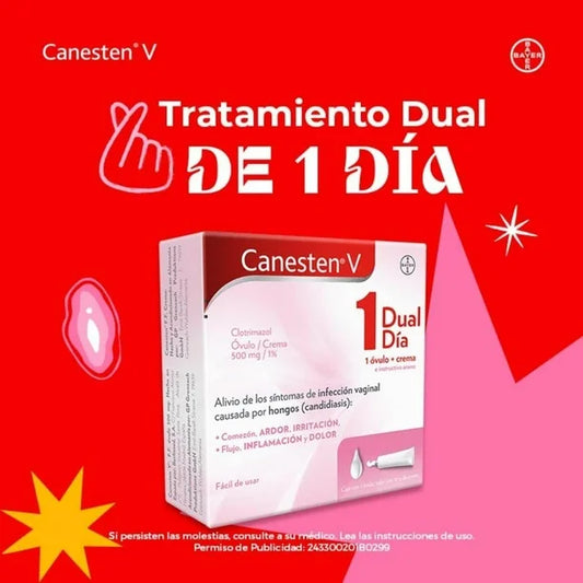 Canesten V Dual Óvulo y Crema 1 día