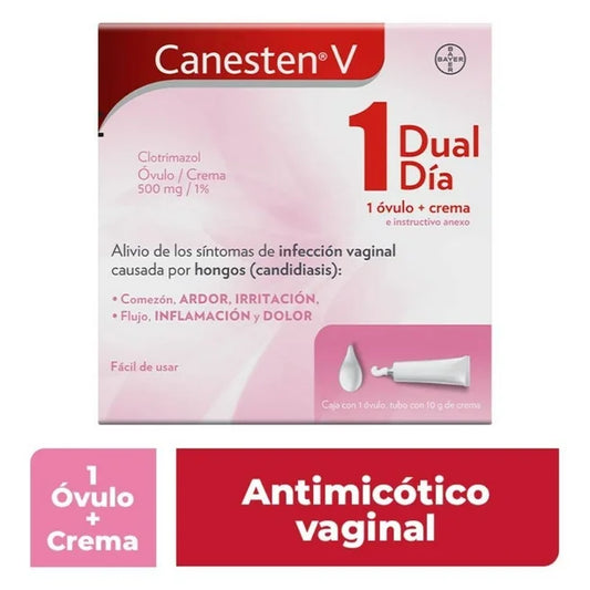 Canesten V Dual Óvulo y Crema 1 día