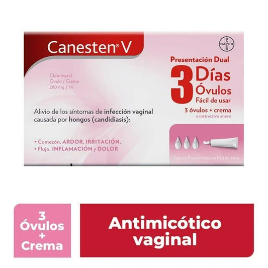 Canesten V Dual Óvulos y Crema 3 días