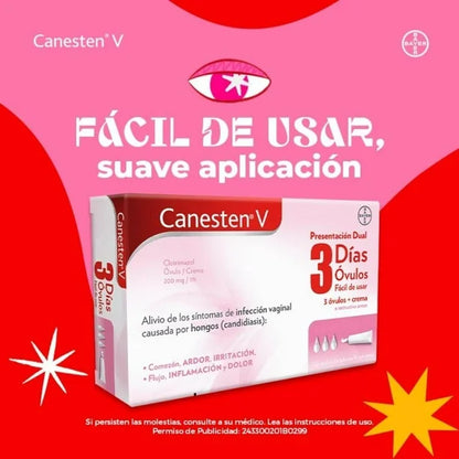Canesten V Dual Óvulos y Crema 3 días