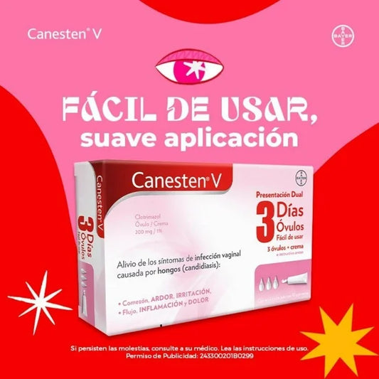 Canesten V Dual Óvulos y Crema 3 días