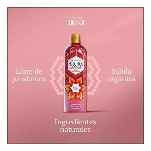 Shampoo Huichol Chile & Romero Hair Loss Treatment, 400 ml. (3pack)