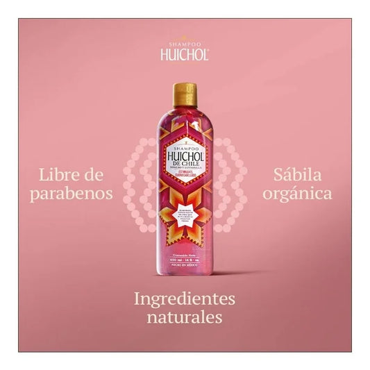 Shampoo Huichol Chile & Romero Hair Loss Treatment, 400 ml. (1 pack)