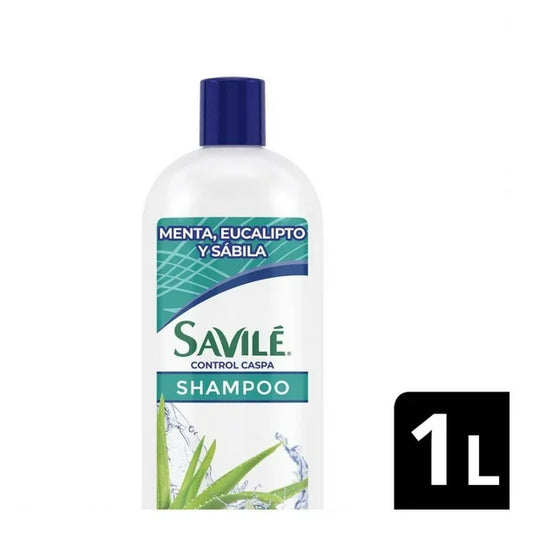 Shampoo Savilé control caspa menta y eucalipto 1000 ml