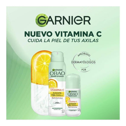 Garnier Obao Dermo Eficacia Vitamin C Antiperspirant Spray | 150 ml (2 Pack)