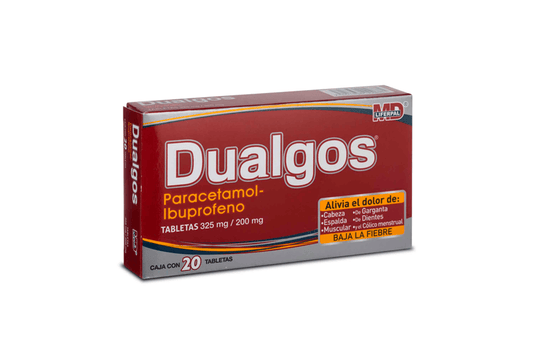 Paracetamol & Ibuprofen 325mg, 20 tablet
