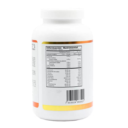 Just OlFocus Glutamina Fosfatidilserina 7 Vitaminas Zinc + Magnesio - 90 Capsules