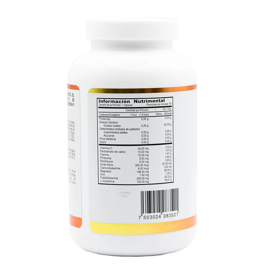 Just OlFocus Glutamina Fosfatidilserina 7 Vitaminas Zinc + Magnesio - 90 Capsules