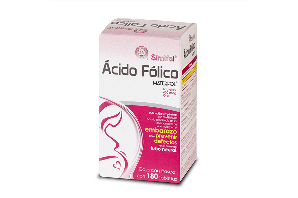 Simifol Acido Folico, 400mg, 180 tablets