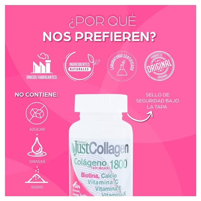 Suplemento alimenticio Olnatura just collagen 90 tabletas con 1.15 g c/u