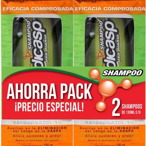 Shampoo Medicasp Ketoconazol 130Ml/ 2Pack
