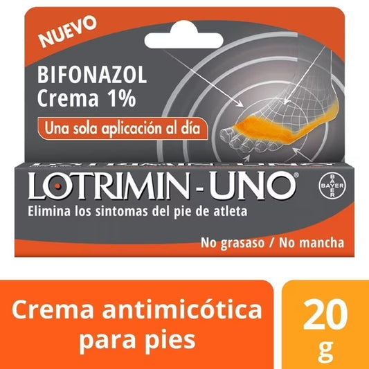 Antimicótico Lotrimin Uno Pie de Atleta, 20g