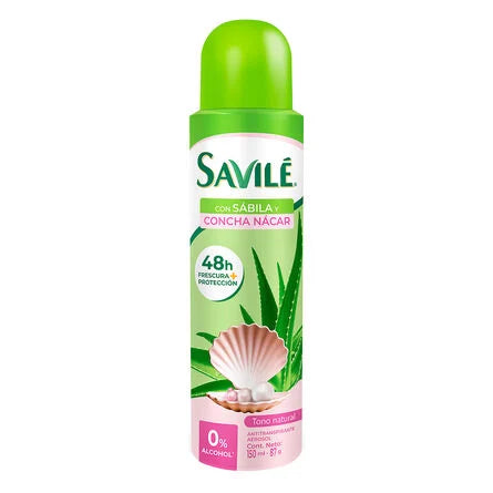 Desodorante Antitranspirante Savile Concha Nacar Aerosol 150 ml