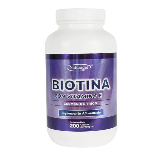 Naturagel Biotina con Vitamina E - 200 Capsules
