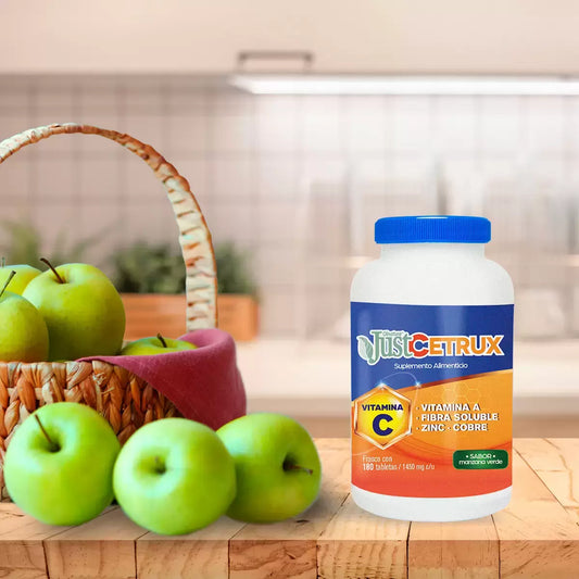 Just Cetrux Vitamina C, Fibra Soluble, Zinc y Cobre - 120 Tablets