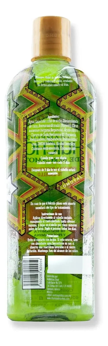 Huichol Bergamot Shampoo | Shampoo de Bergamota, 400 mL (2 Pack)