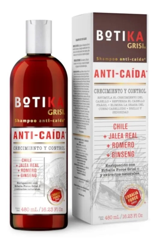 Shampoo Grisi Botika Anti Caída Crecimiento y Control 480ml