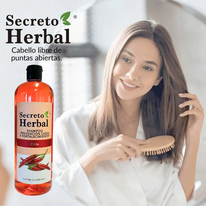 Shampoo Secreto Herbal ( 2 Romero, 2 Chile & 2 Sábila) 6 Pack