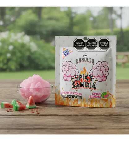 Algodón De Azúcar Barullo Spicy Sandía - 12 Pack
