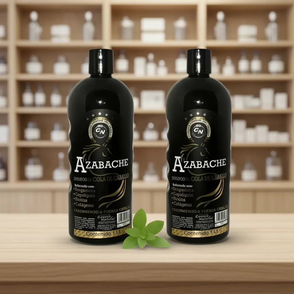 Azabache Horsetail Shampoo | Shampoo de Cola de Caballo, 1 L (1 Pack)