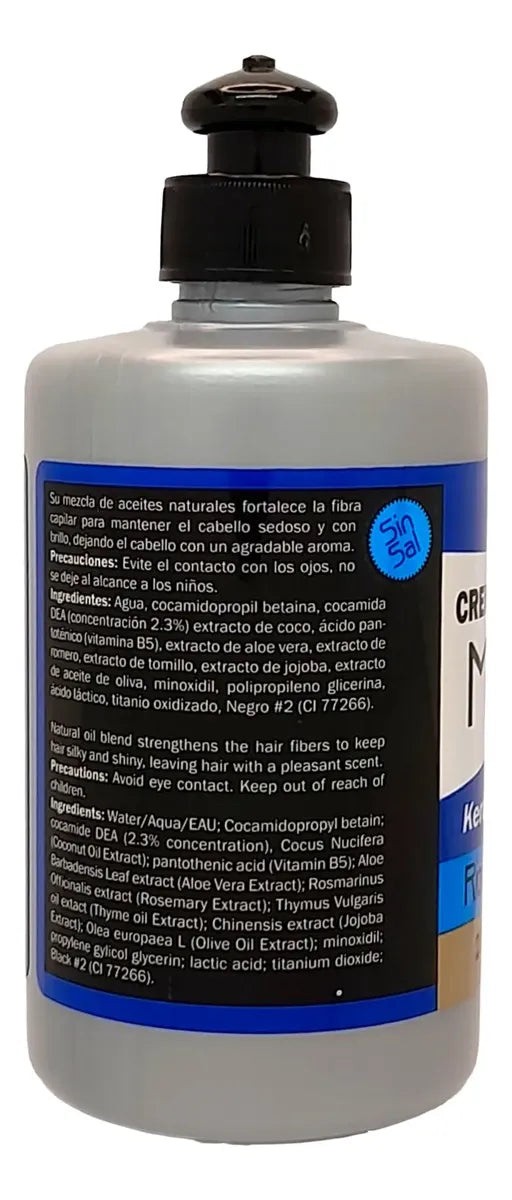 Minoxidil Curl Styling Cream with Keratin & Collagen | Crema para Peinar Rizos