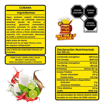 Frutimich Cubana Michelada Mix | Mezcla para Michelada Cubana