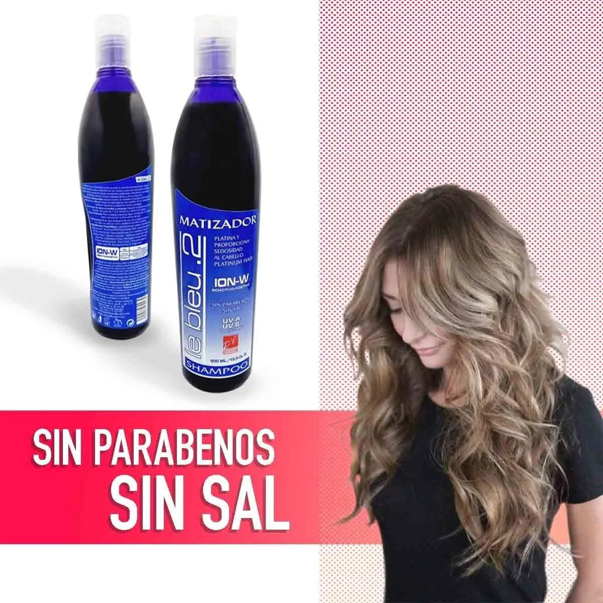 Shampoo Matizador Le Bleu D'Conde, 250ml,  Platina Y Da Brillo (2 pack)
