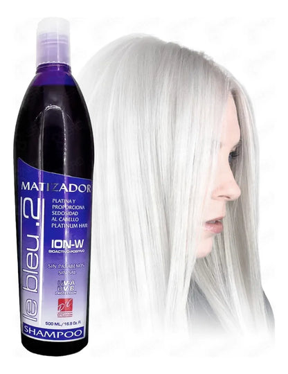 Shampoo Matizador Le Bleu D'Conde, 250ml,  Platina Y Da Brillo (2 pack)