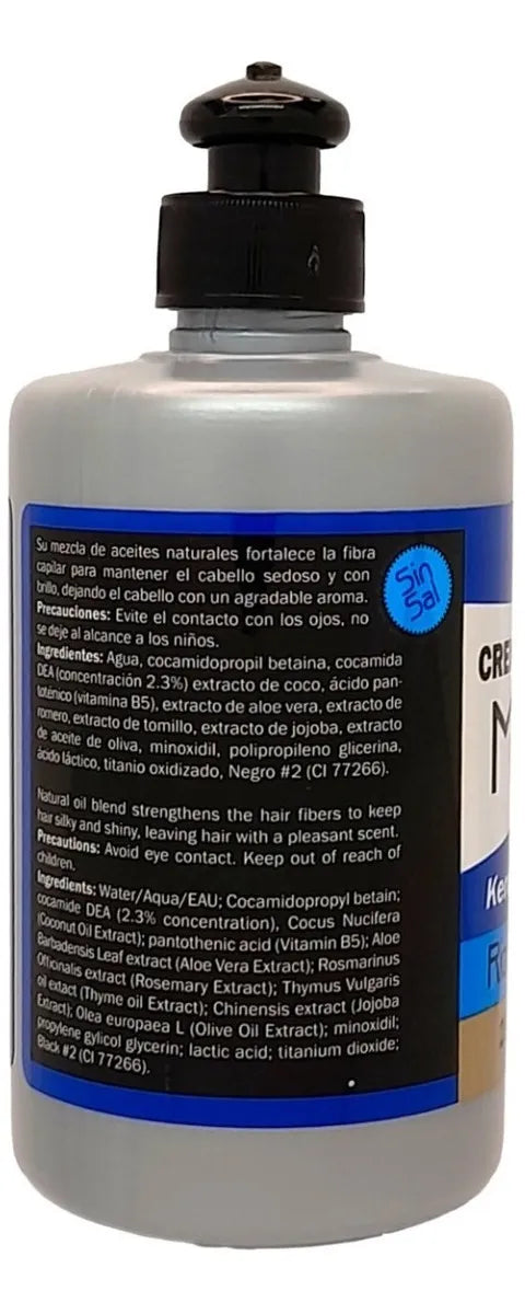 Crema Para Peinar Con Minoxidil Keratina Y Colageno Rizos