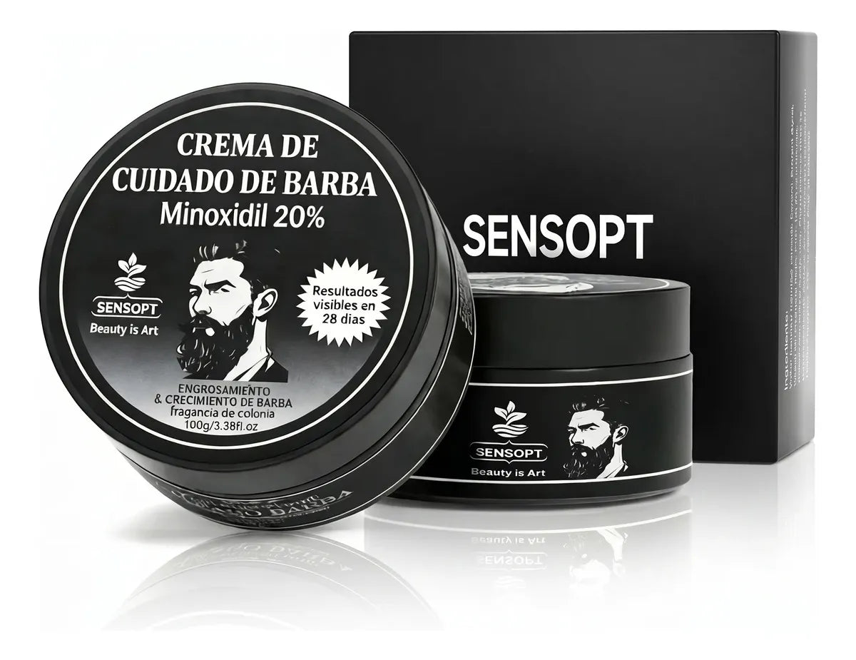 Sensopt Beard Balm | Bálsamo para Barba, 150 g, Incienso Dragón Antiguo (2 Pack)