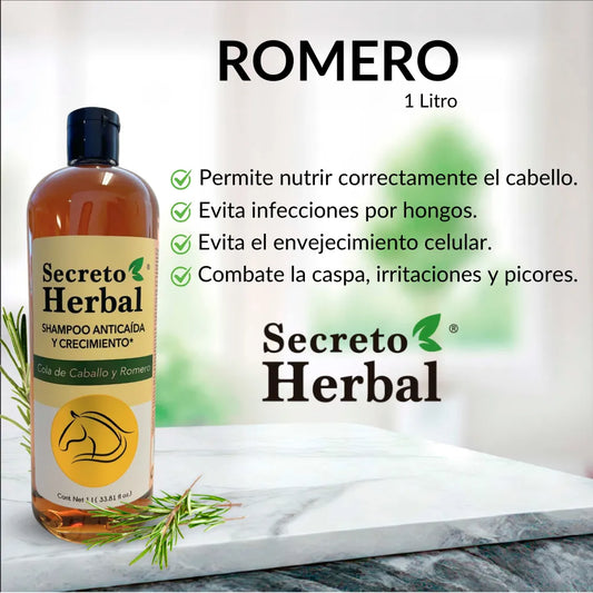 Shampoo Secreto Herbal ( 2 Romero, 2 Chile & 2 Sábila) 6 Pack