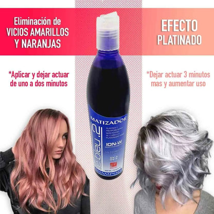 Shampoo Matizador Le Bleu D'Conde, 250ml,  Platina Y Da Brillo (2 pack)