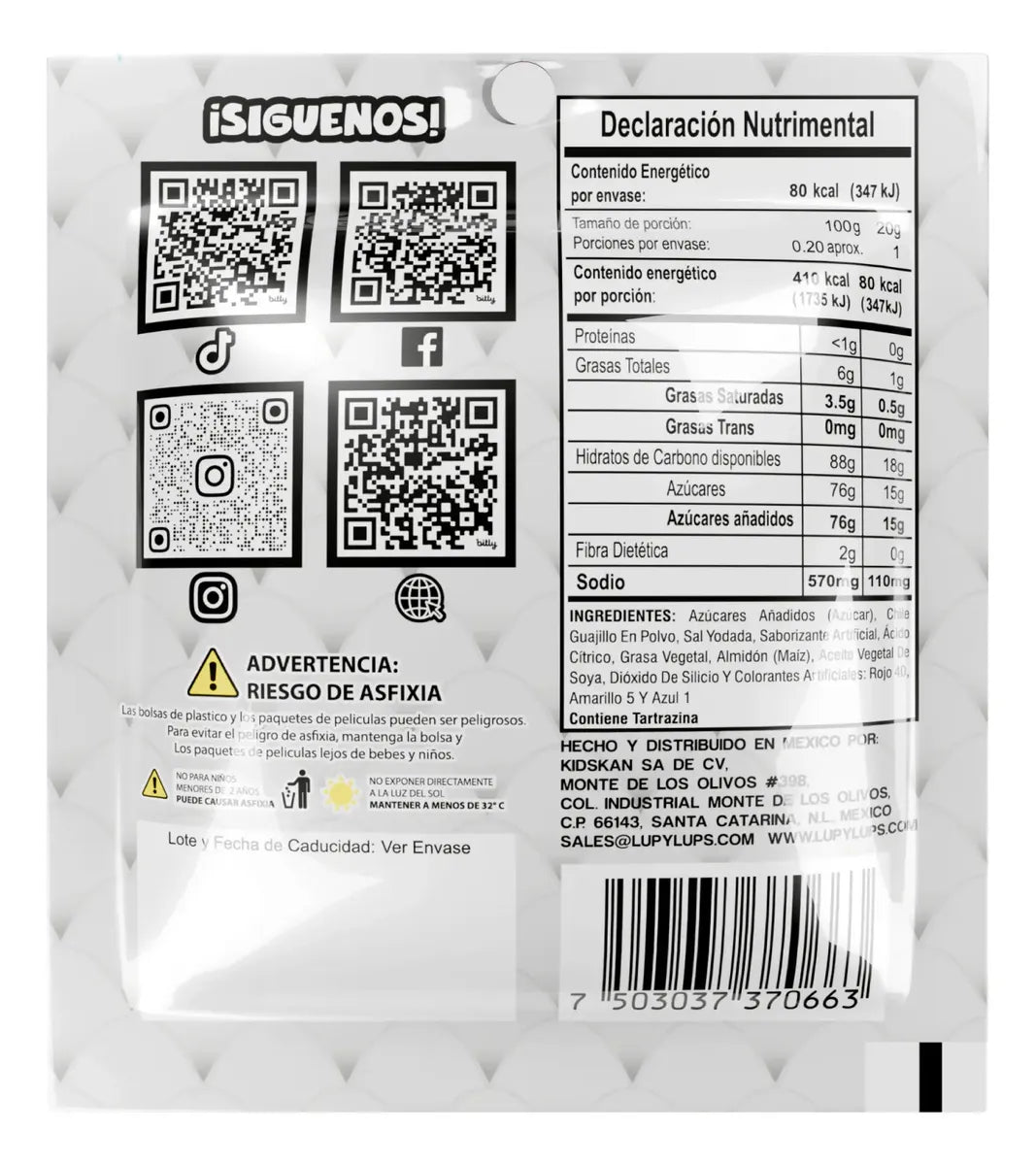Algodón De Azúcar Barullo Spicy Sandía - 24 Pack