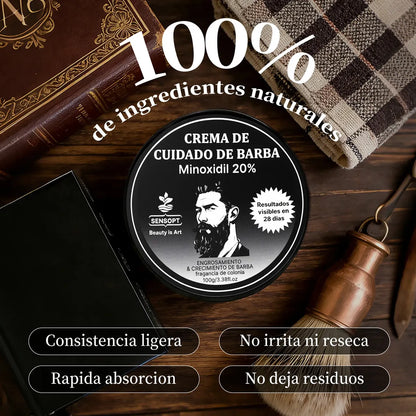Sensopt Beard Balm | Bálsamo para Barba, 150 g, Incienso Dragón Antiguo (2 Pack)
