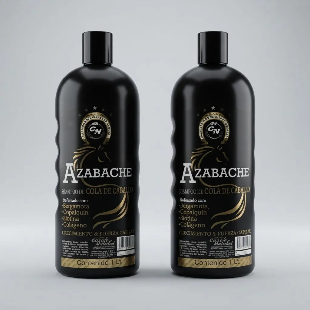 Azabache Horsetail Shampoo | Shampoo de Cola de Caballo, 1 L (1 Pack)