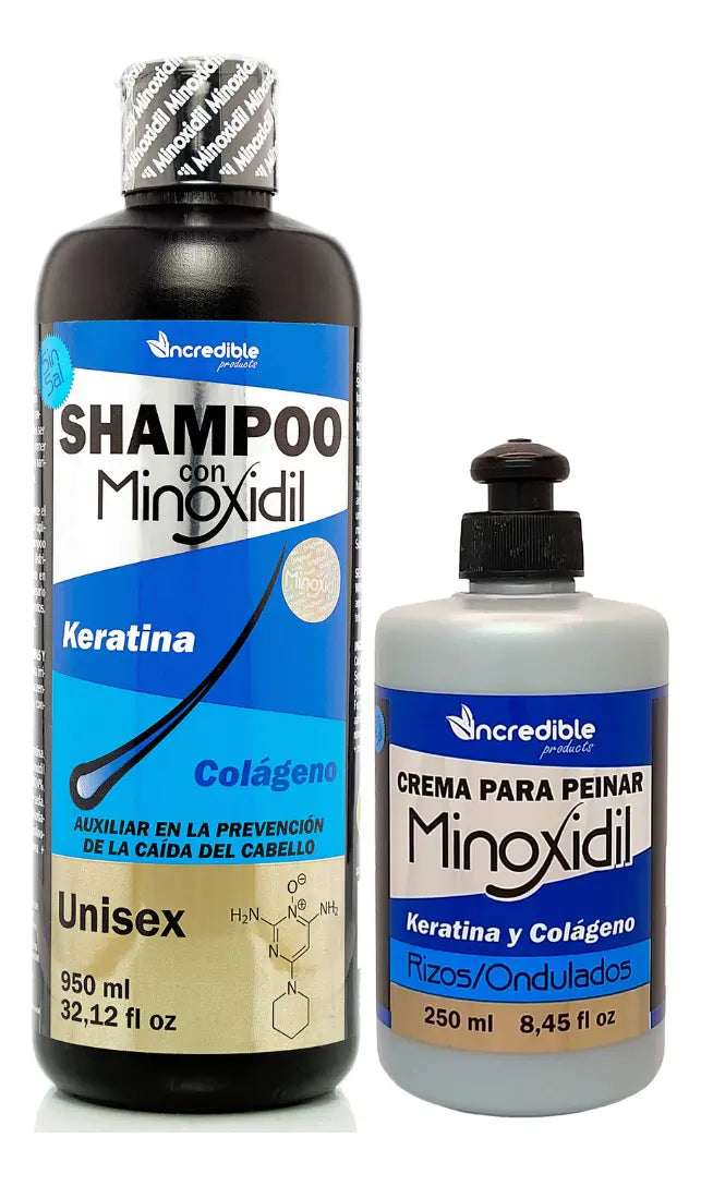 Minoxidil Curl Styling Cream with Keratin & Collagen | Crema para Peinar Rizos