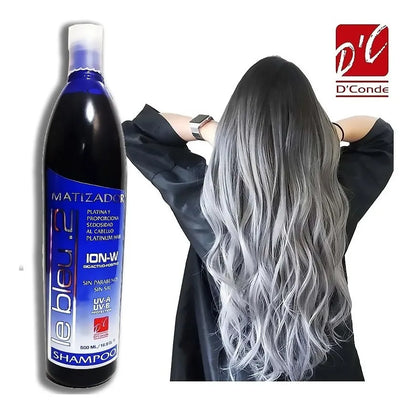 Shampoo Matizador Le Bleu D'Conde, 250ml,  Platina Y Da Brillo (2 pack)